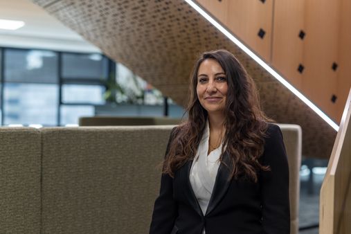 A Corrections psychologist in the office